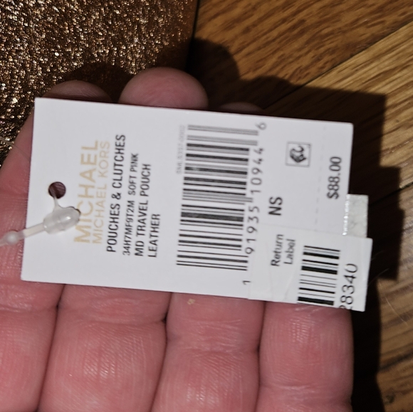 Rose Gold Michael Kors Medium Travel Pouch - Picture 4 of 4